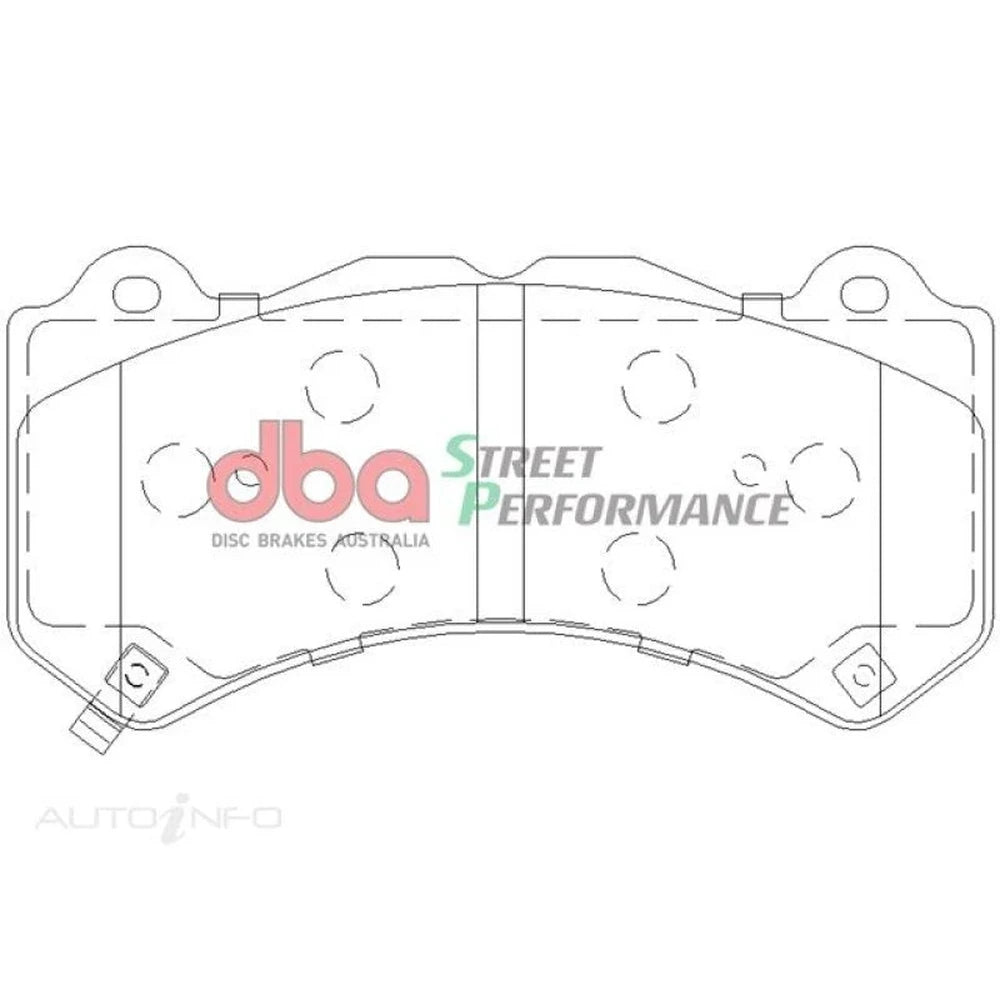 Brake pad shape and dimensions diagram