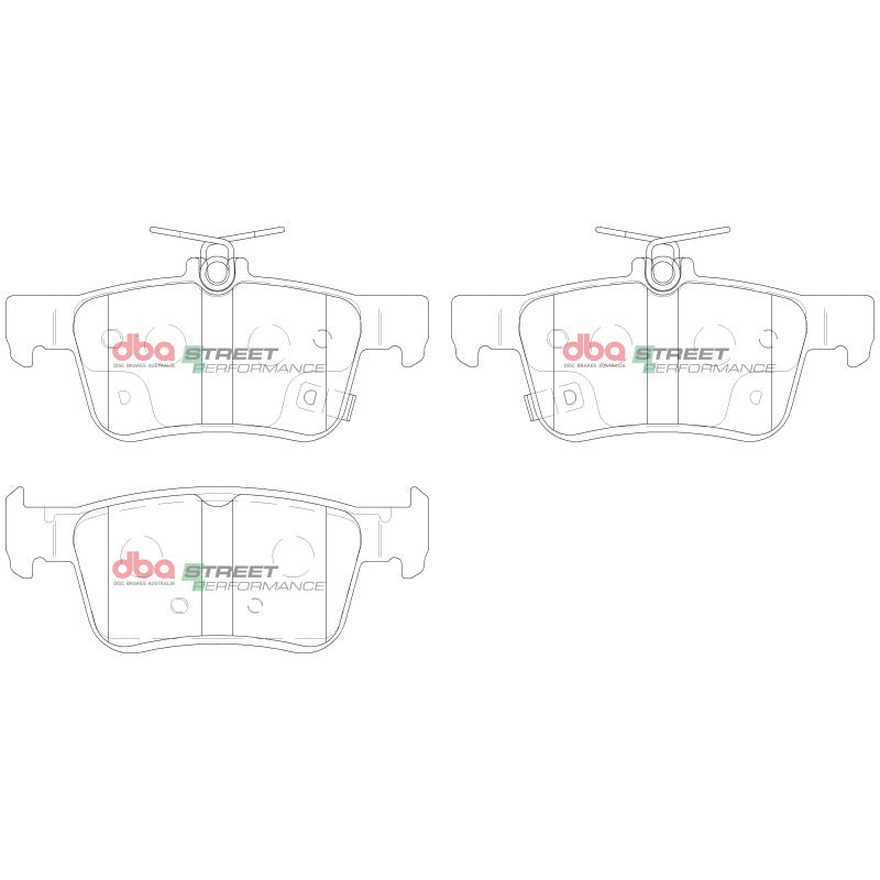 DBA DB2429SP performance rear brake pad set for 2016-2022 Honda Civic