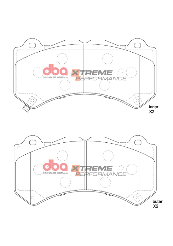 DBA 18-22 Jeep Grand Cherokee Trackhawk XP Performance Front Brake Pads - DBA DB15039XP