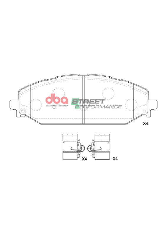DBA 2022+ Jeep Wagoneer, Ram SP Performance Front Brake Pads - DBA DB15195SP