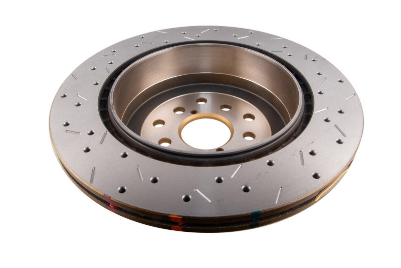 DBA 01-07 Subaru WRX/STI 10 Stud Hole Rear Drilled & Slotted 4000 Series Rotor - DBA DBA4655XS-10