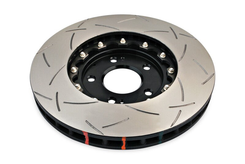 DBA 03-05 Evo 8/9 Front Slotted 5000 Series 2 Piece Rotor Assembled w/ Black Hat - DBA DBA52218BLKS
