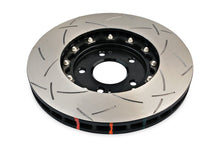 Load image into Gallery viewer, DBA 03-05 Evo 8/9 Front Slotted 5000 Series 2 Piece Rotor Assembled w/ Black Hat - DBA DBA52218BLKS