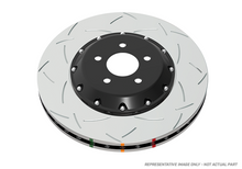 Load image into Gallery viewer, DBA 97-04 Corvette C5/C6 Front Slotted 5000 Series 2 Piece Rotor Assembled w/ Black Hat - DBA DBA52994BLKS