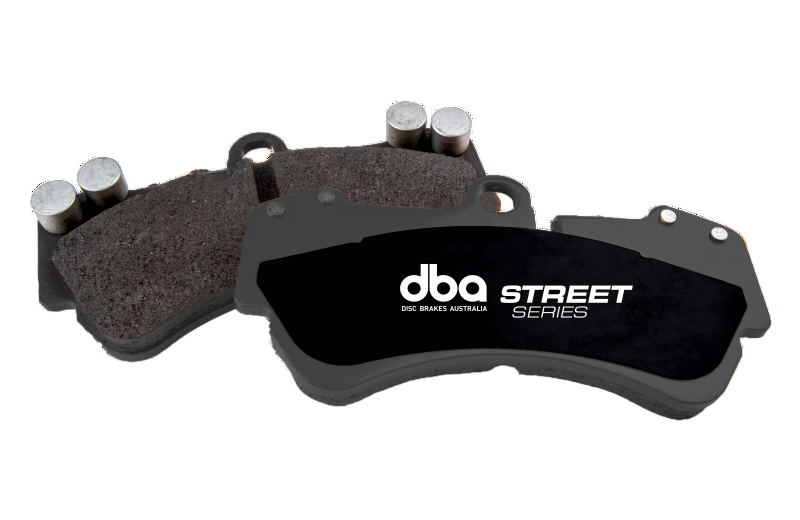 DBA Street Series semi-metallic friction material with slots and chamfers