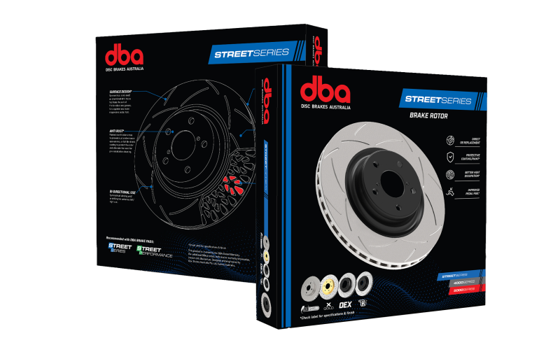 DBA DBA Street Series X Gold Drilled and Slotted Front Rotor 08-15 Challenger SRT-8