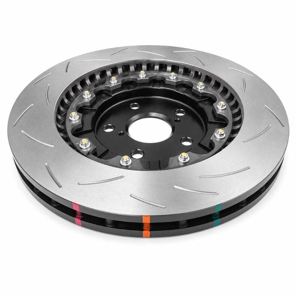 DBA53910BLKS front 2-piece slotted rotor with black hat for Lexus GS350 F Sport