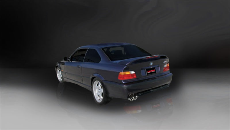 COR14553-Corsa 92-09 BMW 325i/is Coupe E36 Polished Sport Cat-Back Exhaust-Catback-CORSA Performance