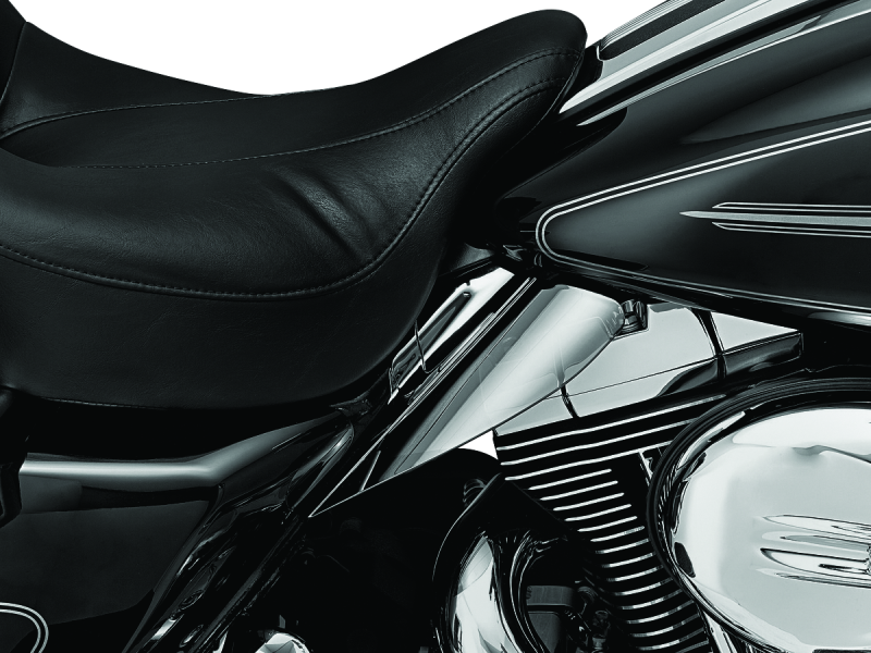 KUR1316-Kuryakyn Saddle Shields Heat Deflectors 09-Up Touring Smoke-Heat Shields-Kuryakyn