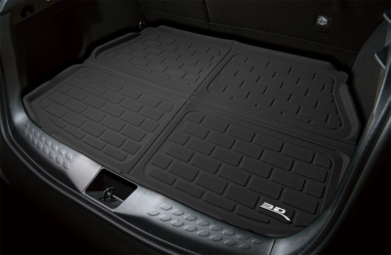 ACEM1TL0521309-3D MAXpider 2024 Tesla Model 3 Kagu Foldable Rear Lower Cargo Liner - Black-Floor Mats - Rubber-3D MAXpider