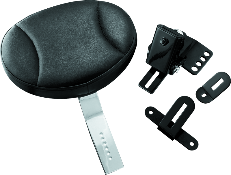 KUR1670-Kuryakyn Plug-In Driver Backrest 97-Up Touring Chrome-Seats-Kuryakyn