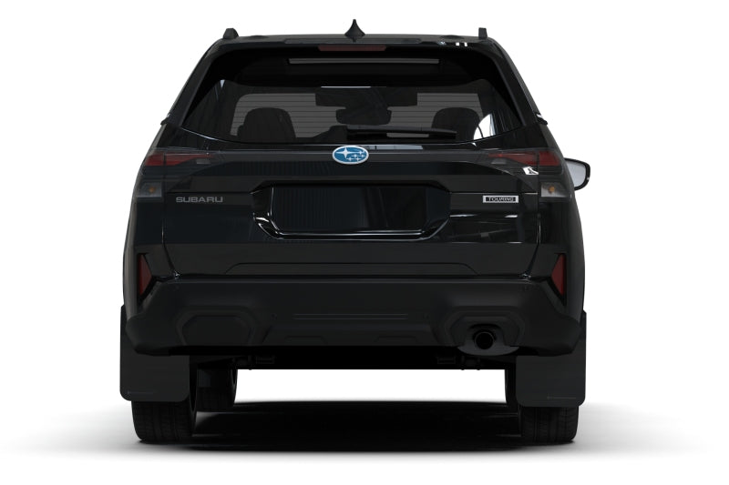 RALMF132-UR-BLK-GRY-Rally Armor 2025 Subaru Forester Black UR Mud Flap w/Grey Logo-Mud Flaps-Rally Armor