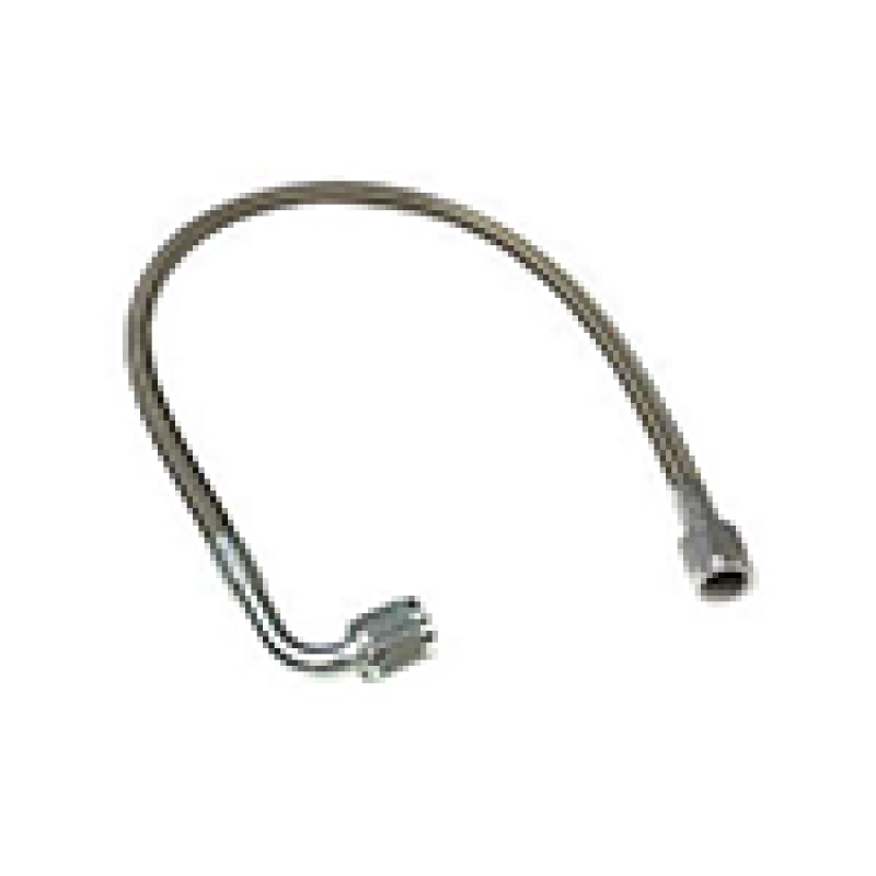 Fragola -4AN PFTE Ext Black Hose Assembly Straight x 90 Degree 24in-Brake Line Kits-Fragola