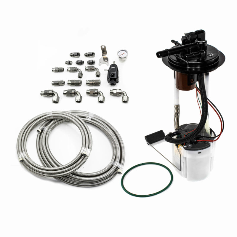 DeatschWerks 05-09 GM Truck DW400 Pump Module w/PTFE fuel lines - Black Ops Auto Works