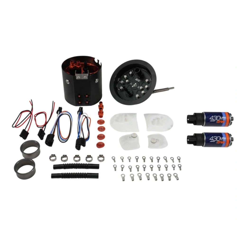 DeatschWerks 06-13 BMW E9X/E8X X2 Dual Pump Module w/ Dual DW430 Fuel Pumps - DeatschWerks DWK9-437-7071