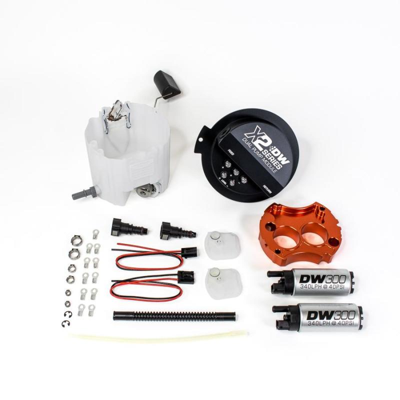 DeatschWerks 10-15 Chevy Camaro LS 3.7 V6/ SS LS3 X2 Series Fuel Pump Module w 2 DW300s - Black Ops Auto Works