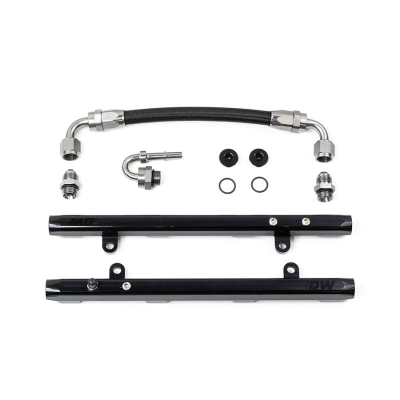DeatschWerks 11-17 Ford Mustang / F-150 Coyote 5.0 V8 Fuel Rails w/ Crossover - Black Ops Auto Works
