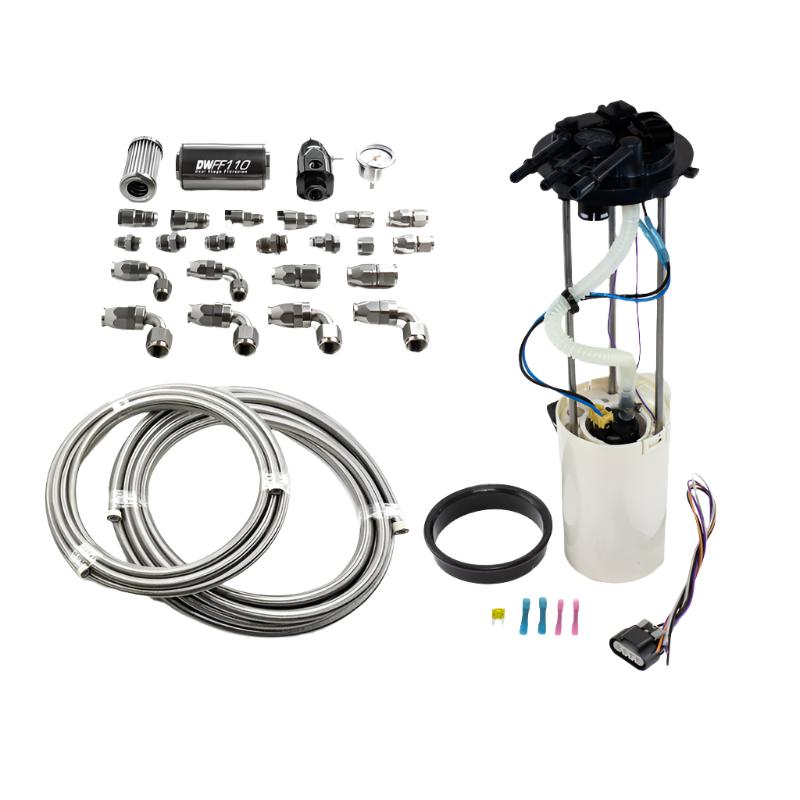 DeatschWerks 1999-2004 CM Truck DW400 Pump Module w/PTFE fuel lines - Black Ops Auto Works