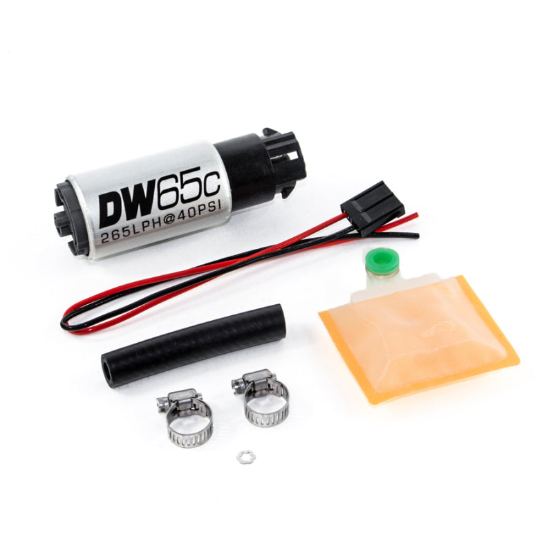 DeatschWerks 265 LPH Compact In-Tank Fuel Pump w/ Clips & Universal Install Kit - Black Ops Auto Works