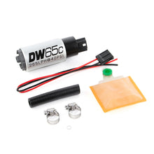 Load image into Gallery viewer, DeatschWerks 265 LPH DW65C Series Compact Fuel Pump w/o Mounting Clips (w/ Universal Install Kit) - Black Ops Auto Works
