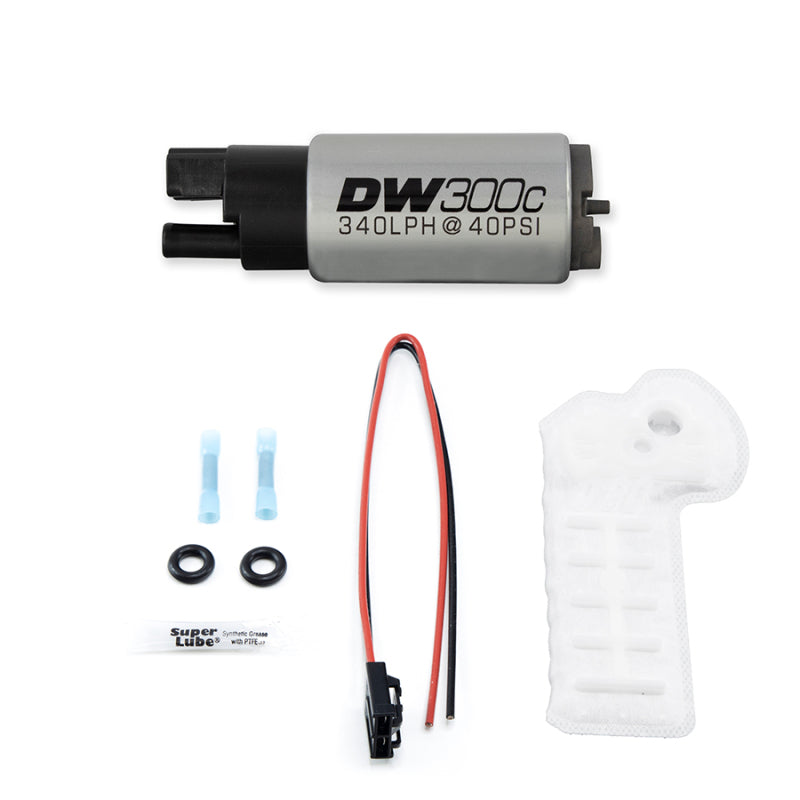 DeatschWerks 340lph DW300C Compact Fuel Pump 17-20 Honda Civic Type R (w/o Mounting Clips) - Black Ops Auto Works
