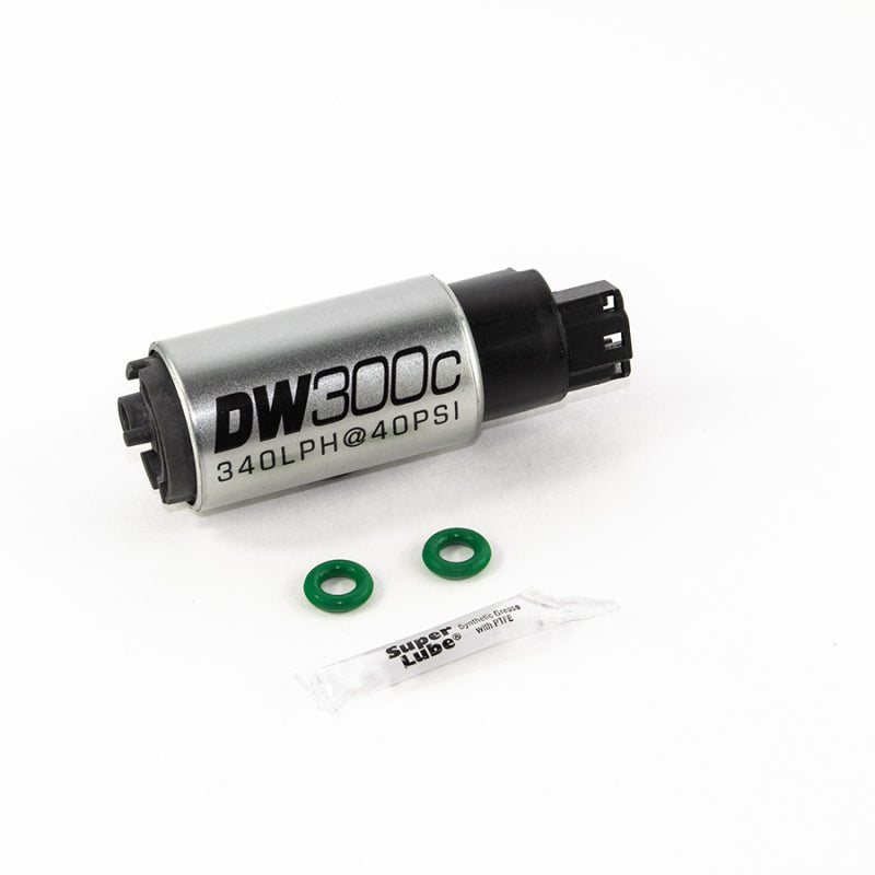 DeatschWerks 340lph DW300C Compact Fuel Pump w/ 02-06 RSX Set Up Kit (w/o Mounting Clips) - Black Ops Auto Works