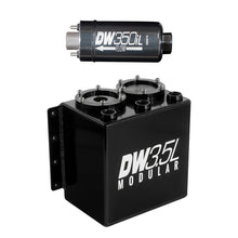 Load image into Gallery viewer, DeatschWerks 3.5L Modular Surge Tank (Incl. 1 DW350iL In-Line Fuel Pump) - Black Ops Auto Works