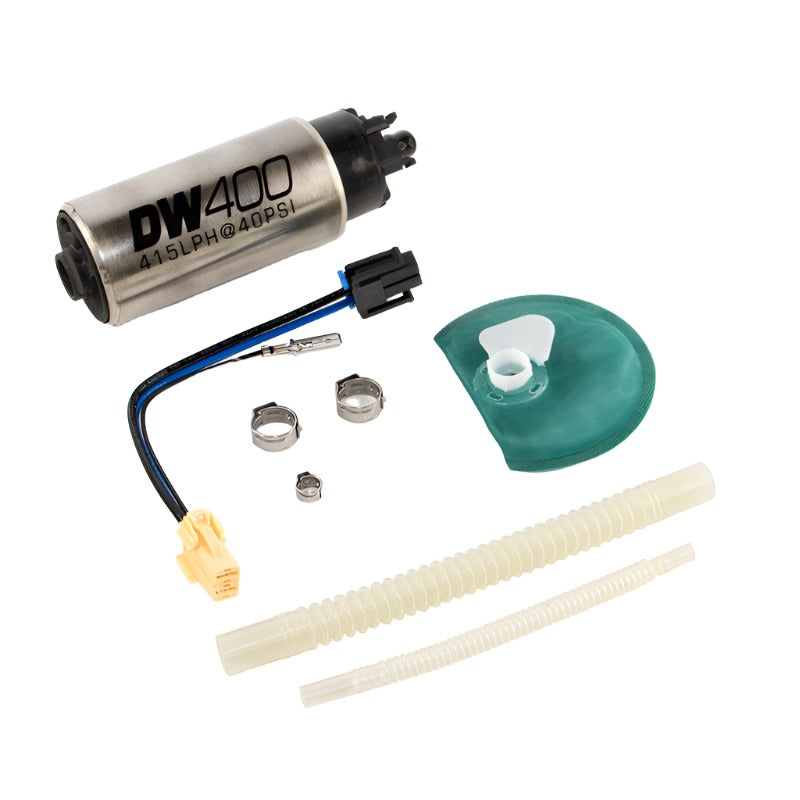 DeatschWerks 415LPH DW400 Fuel Pump w/9-1047 Install Kit 15-17 Ford Mustang V6/GT w/ 1/8in Venturi - Black Ops Auto Works