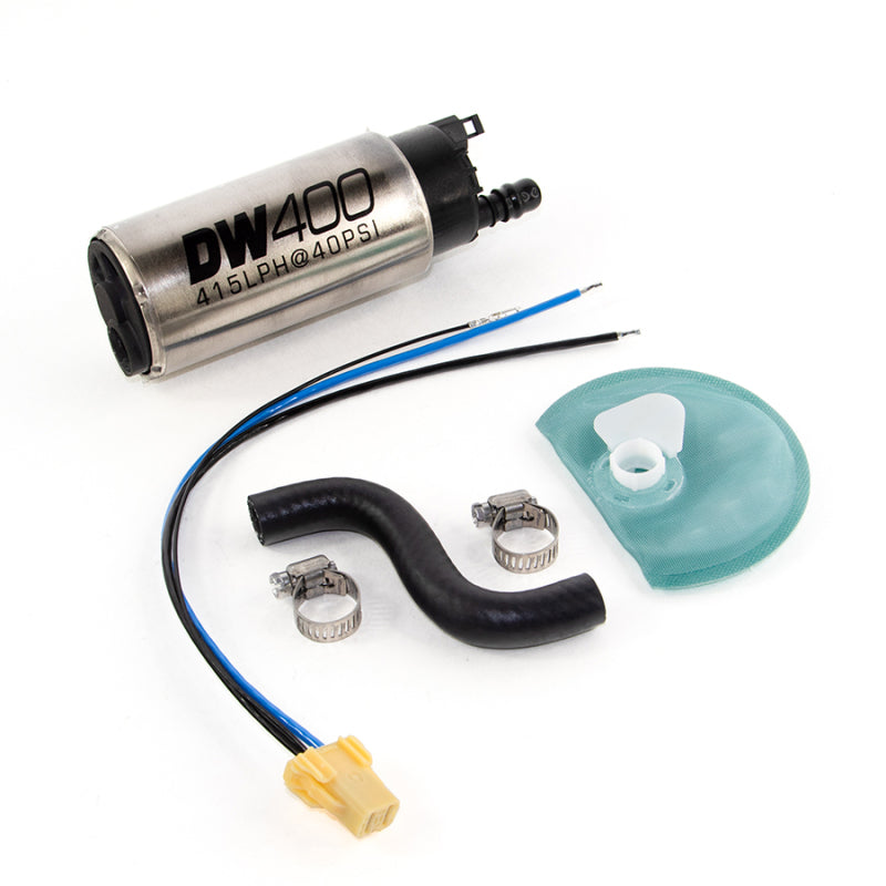DeatschWerks 415LPH DW400 In-Tank Fuel Pump w/ 9-1044 Install Kit 85-97 Ford Mustang Cobra - Black Ops Auto Works