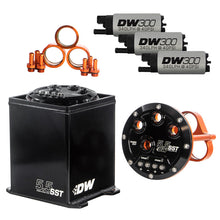 Load image into Gallery viewer, DeatschWerks 5.5L Modular Surge Tank Includes 3 DW300 Fuel Pumps - Black Ops Auto Works