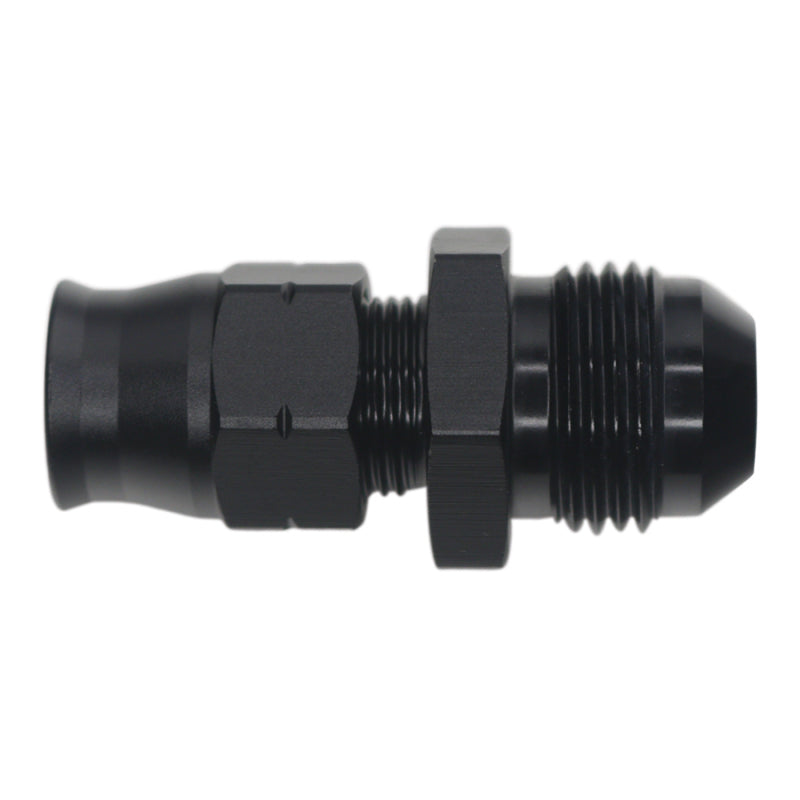 DeatschWerks 6-02-0110-B 8AN male flare to 3/8in hardline compression adapter anodized matte black