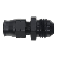 Load image into Gallery viewer, DeatschWerks 6-02-0110-B 8AN male flare to 3/8in hardline compression adapter anodized matte black