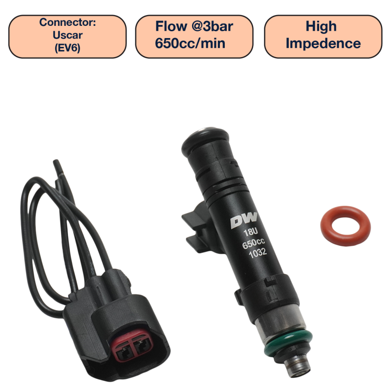 DeatschWerks 650cc universal single fuel injector