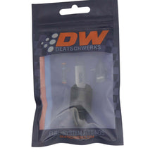 Load image into Gallery viewer, DeatschWerks 6AN to 3/8in EFI quick connect adapter installed on fuel line