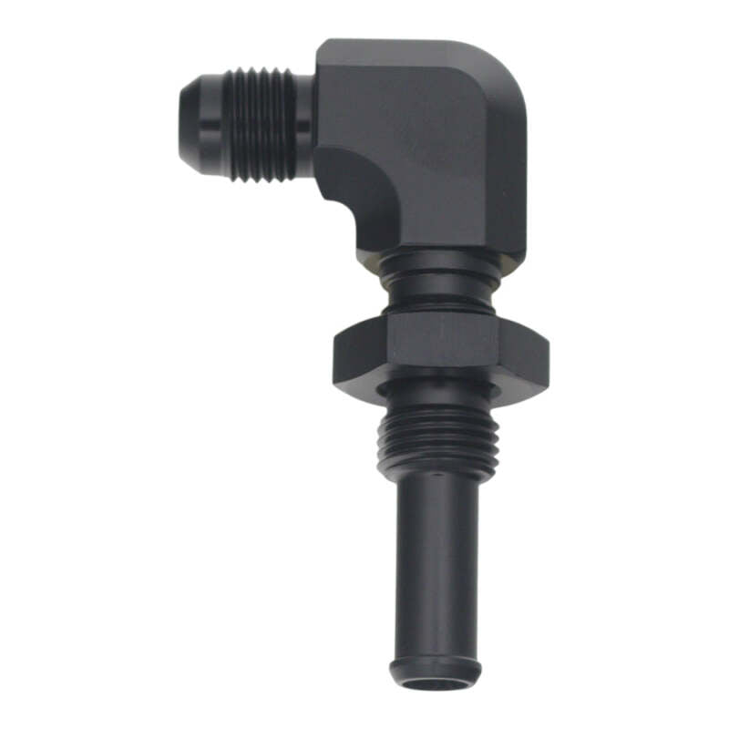 DeatschWerks 6AN to 90-degree 3/8in hose barb fitting