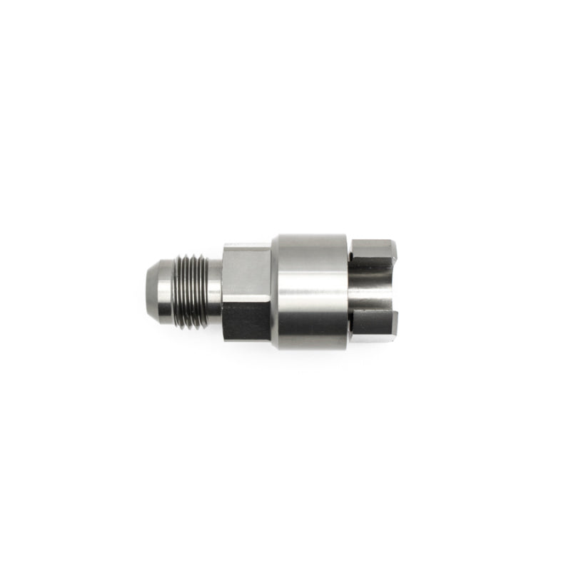 DeatschWerks 6AN Male 3/8in Female EFI Quick Connect Adapter - Black Ops Auto Works