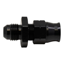 Load image into Gallery viewer, DeatschWerks 6AN Male Flare to 3/8in Hardline Compression Adapter - Anodized Matte Black DeatschWerks DWK6-02-0109-B