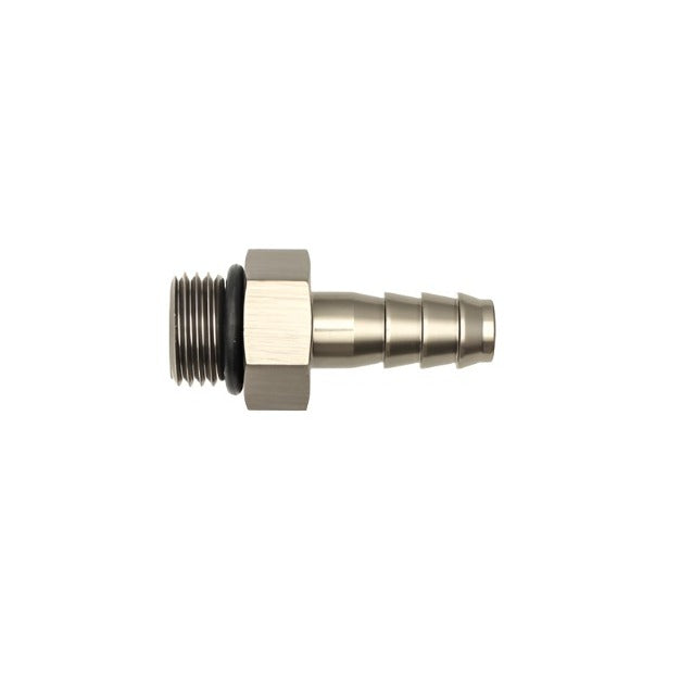 DeatschWerks 6AN ORB Male To 5/16in. Male Triple Barb Fitting (Incl. O-Ring) - Black Ops Auto Works