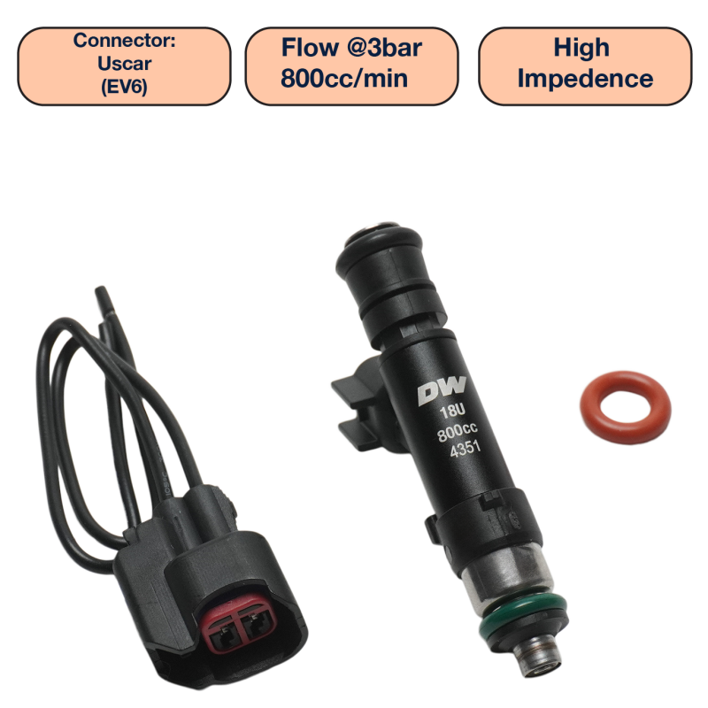 DeatschWerks 800cc universal single fuel injector