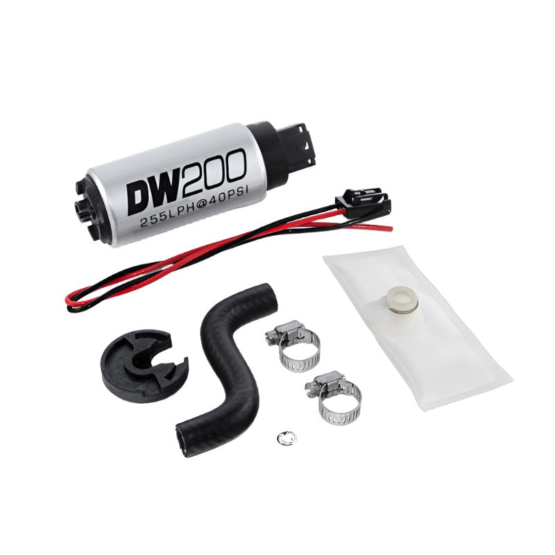 DeatschWerks 85-97 Ford Mustang 255 LPH DW200 In-Tank Fuel Pump w/ Install Kit - Black Ops Auto Works