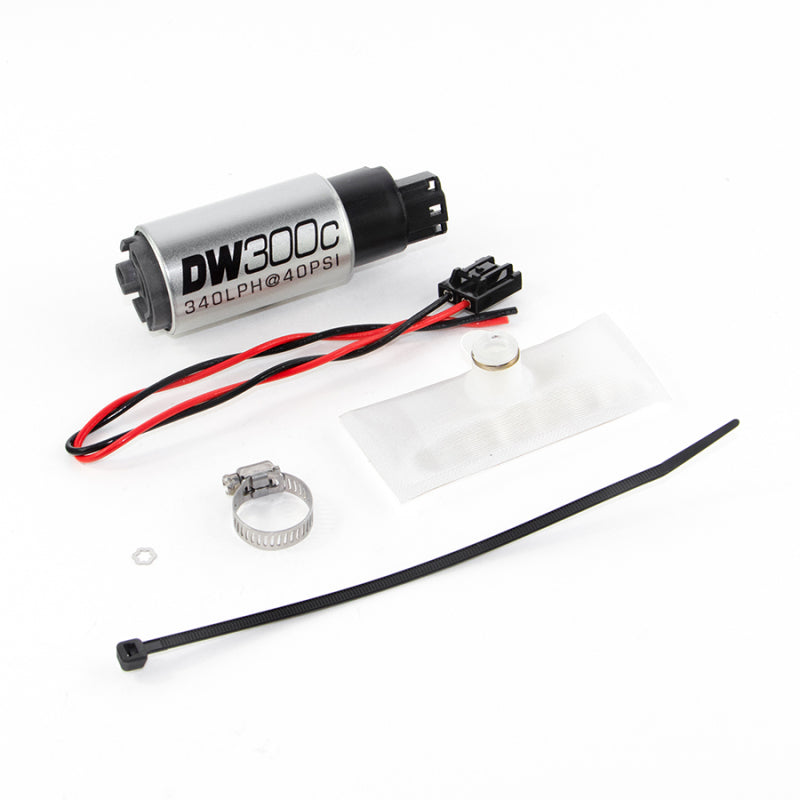 DeatschWerks 88-91 BMW 325i DW300C 340 LPH Compact Fuel Pump w/ Install Kit (w/o Mounting Clips) - Black Ops Auto Works