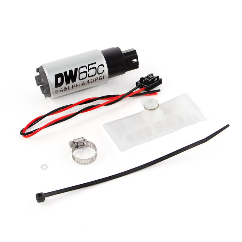DeatschWerks 88-91 BMW 325i DW65C 265lph Compact Fuel Pump w/ Install Kit (w/o Mounting Clips) - Black Ops Auto Works