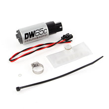Load image into Gallery viewer, DeatschWerks 88-91 BMW 325i DW65C 265lph Compact Fuel Pump w/ Install Kit (w/o Mounting Clips) - Black Ops Auto Works