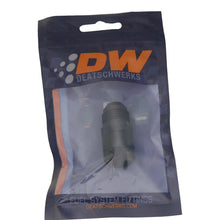 Load image into Gallery viewer, DeatschWerks 8AN to 3/8in EFI quick connect adapter installed on fuel line