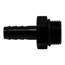Load image into Gallery viewer, DeatschWerks 8AN ORB Male to 3/8in Male Triple Barb Fitting (Incl O-Ring) - Anodized Matte Black DeatschWerks DWK6-02-0507-B