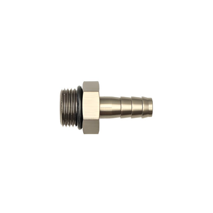 DeatschWerks 8AN ORB Male To 3/8in. Male Triple Barb Fitting (Incl. O-Ring) - Black Ops Auto Works
