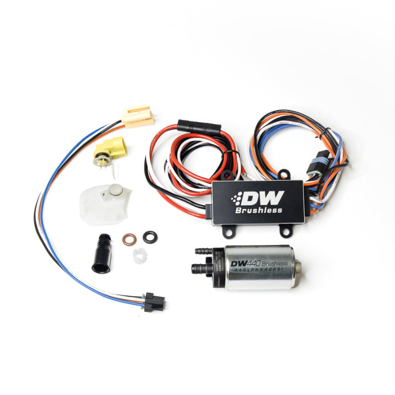 DeatschWerks DW440 440lph Brushless Fuel Pump Single/Dual Controller w/ Install Kit 08-14 Subaru WRX - Black Ops Auto Works