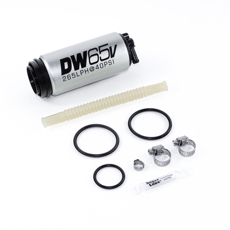 DeatschWerks DW65v Series 265 LPH Compact In-Tank Fuel Pump w/ VW/Audi 1.8T / 3.2 VR6 AWD Set Up Kit - Black Ops Auto Works