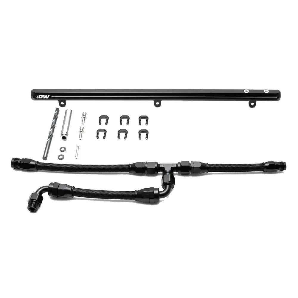DeatschWerks Fuel Rail for BMW M2/M3/M4/X3M S58 Factory Manifold Port Injection with Plumbing Kit - DeatschWerks DWK7-905