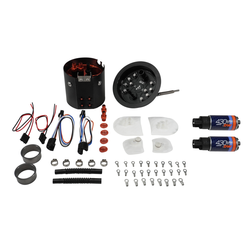 DeatschWerks 06-13 BMW E9X/E8X X2 Dual Pump Module w/ Dual DW430 Fuel Pumps - DeatschWerks DWK9-437-7071
